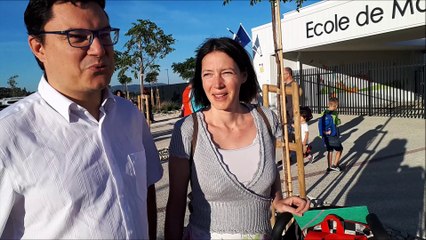 Rentrée des classes à l'école de Maubec à Montélimar