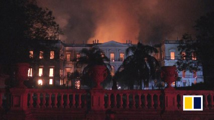 Fire engulfs Brazil’s National Museum