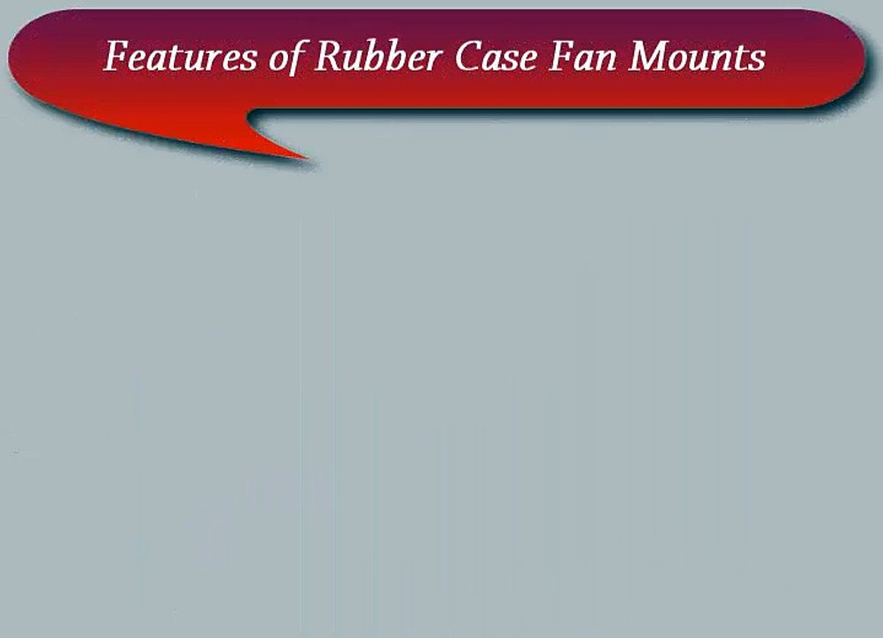 Lightweight Anti-vibration rubber case fan mounts by GardTecOnline