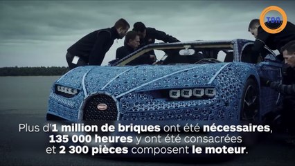 Une Bugatti Chiron reproduite en LEGO à taille réelle et qui roule !