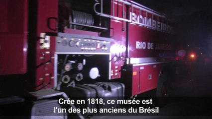 Brésil: un incendie ravage le Musée National de Rio de Janeiro