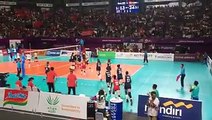 Chinese women volleyball so DOMINANT at #AsianGames, winning all their EIGHT matches in 3-0 to be crowned CHAMPIONS.