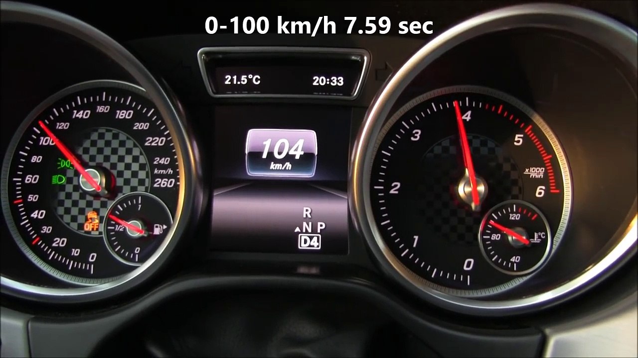 Mercedes GLE 350d 4Matic (258 HP) Acceleration v6 turbo