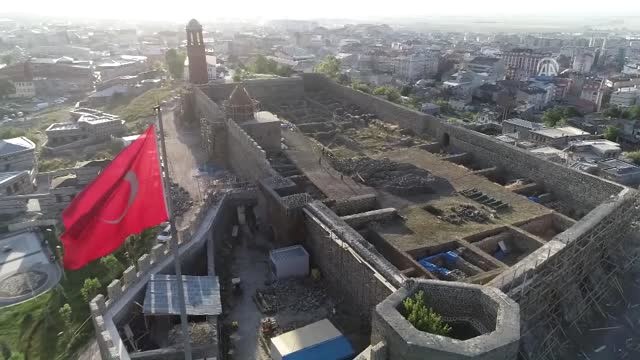 Tarihi Erzurum Kalesi'nde 150 Yıllık Patlamamış Fünyeler Bulundu