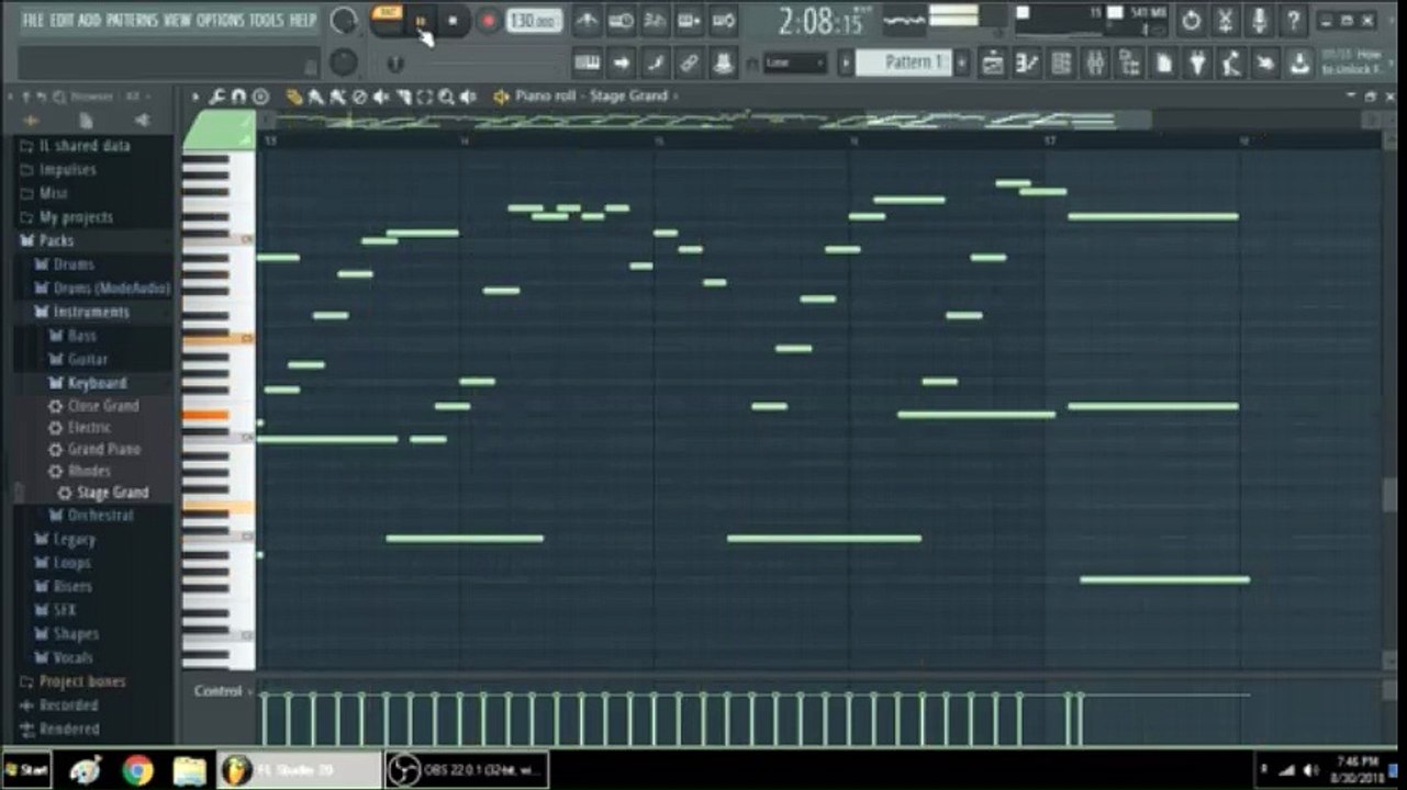 Hice una Melodia en FL Studio mientras leo una historia de Terror