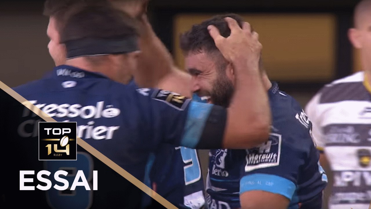 TOP 14 - Essai Romain RUFFENACH (MHR) - Montpellier - La Rochelle - J2 - Saison 2018/2019