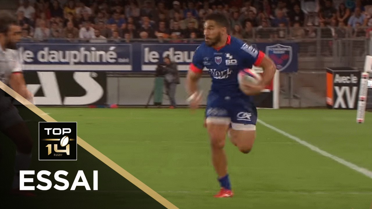 TOP 14 - Essai Daniel KILIONI (FCG) - Grenoble...