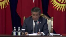 Cumhurbaşkanı Erdoğan, Kırgızistan'da Mevkidaşı Ceenbekov ile Ortak Basın Toplantısında Konuştu 3