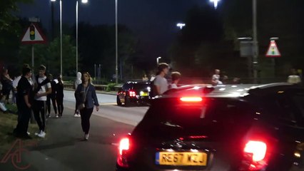 Tuner Cars Leaving a Car Show - August 2018