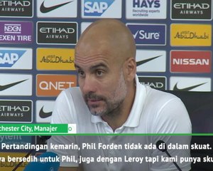 Guardiola Jelaskan Hilangnya Sane Dari Skuat