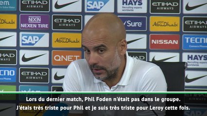 Man City - Guardiola revient sur la mise à l'écart de Sane