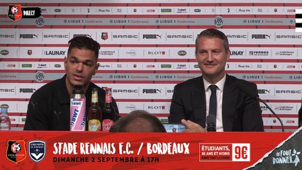 Stade Rennais F.C. : Conférence de presse_02 Septembre 2018