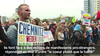 Allemagne: face-à-face entre pro et anti-étrangers à Chemnitz