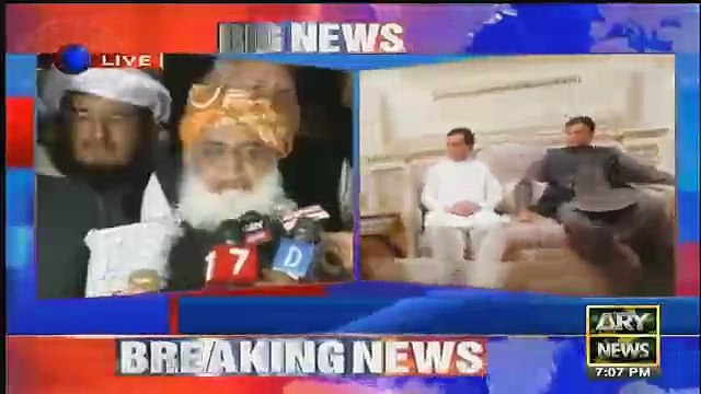 Maulana Fazal ur Rehman and PML-N Leaders media talk