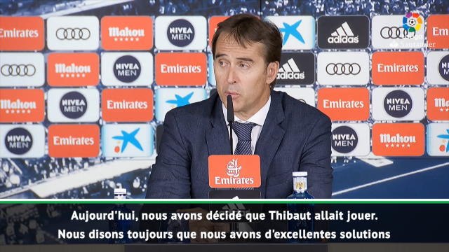 3e j. - Lopetegui : Nous avons deux excellentes solutions au poste de gardien de but