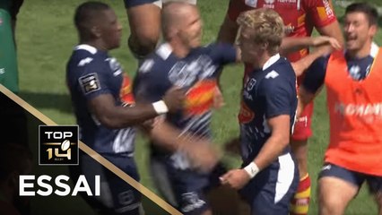 TOP 14 - Essai Jake MCINTYRE 2 (SUA) - Agen - Perpignan - J2 - Saison 2018/2019