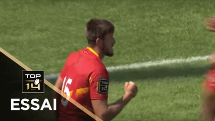 TOP 14 - Essai Enzo SELPONI (USAP) - Agen - Perpignan - J2 - Saison 2018/2019
