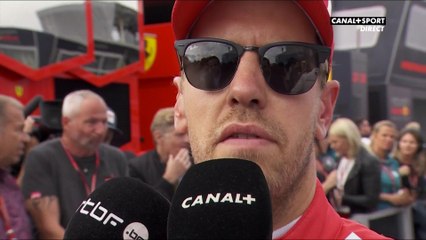 La réaction de Sebastian Vettel après la course