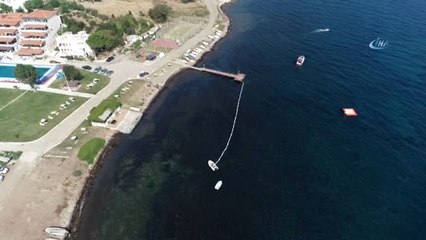 Foça'daki Çevre Felaketi Havadan Görüntülendi