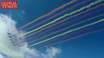 【Video】Expanding horizons with an opening ceremony not seen elsewhere! Aerobatics teams welcomed more than 1,400 freshmen to the Aviation University of #AirForc