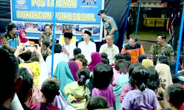 Presiden Jokowi Kunjungi Korban Gempa Lombok