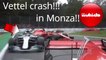 ACCIDENTE VETTEL GP ITALIA MONZA F1 2018 SEBASTIAN VETTEL CRASH