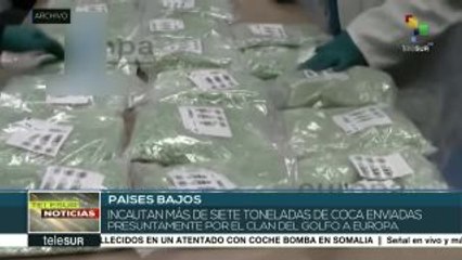 Incautan 7,5 toneladas de coca enviadas por el Clan del Golfo a Europa
