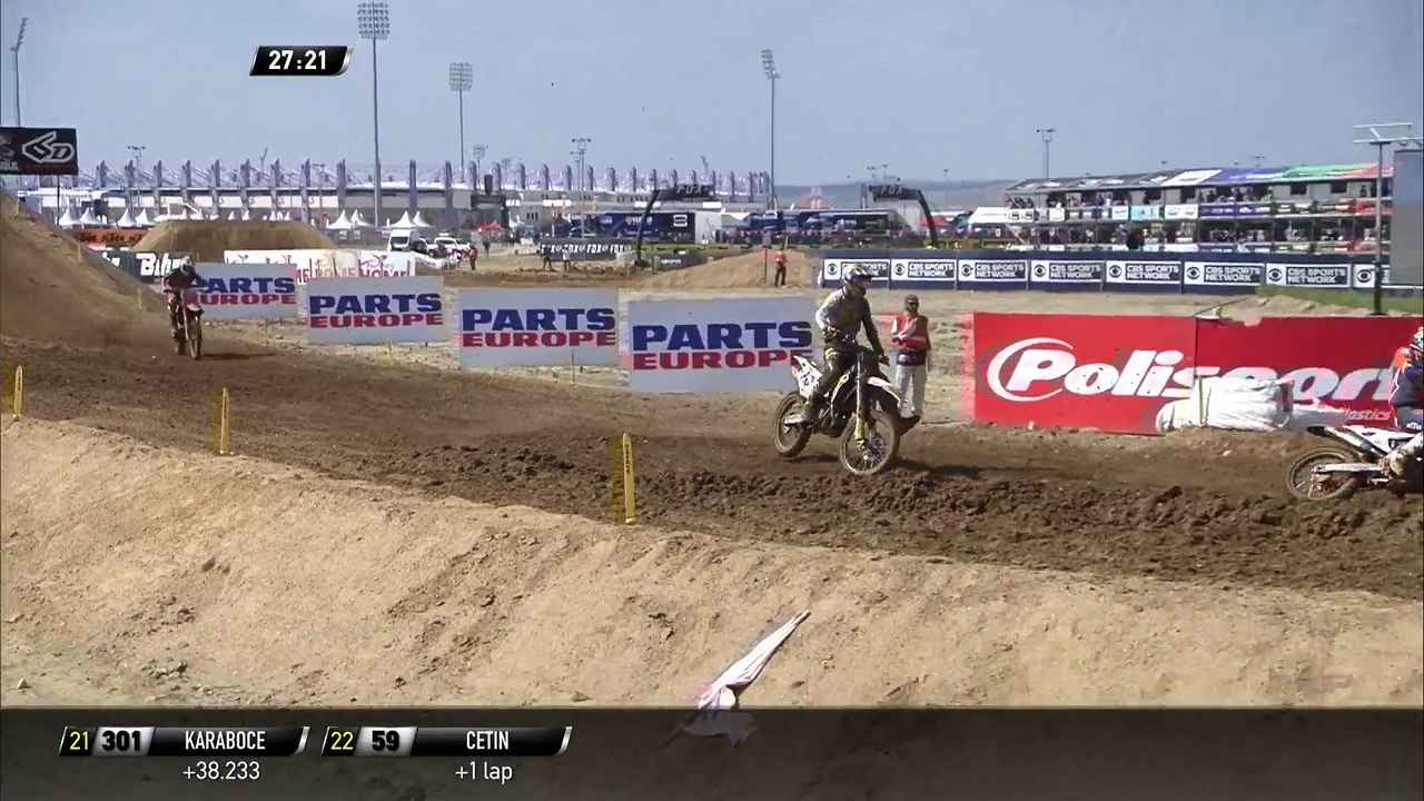 Thomas Kjer Olsen battles with Pauls Jonass - MXGP of Turkey 2018