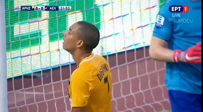 Nicolas Diguiny Missed Chance - Aris vs AEL Larissa - 02.09.2018 [HD]