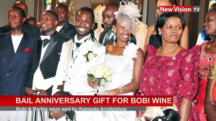 #NewVisionTVBail anniversary gift for Bobi Wine