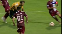 Bruno Gama requests a penalty (68') - Aris vs AEL Larissa - 02.08.2018