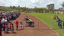 Tenywa Hussein and Wasswa Hassan showcasing bike stunts. #TwinsFestival with twins showcasing their different unique talents.