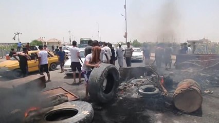 إصابات واعتقالات بمظاهرة في البصرة للتنديد بتلوث مياه الشرب