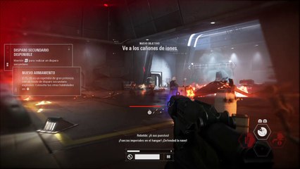 Star Wars Battlefront II, Gameplay Español 6, Infiltrandome en la nave rebelde para desactivar los cañones