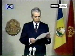 Ceausescu la TVR 20 dec 1989