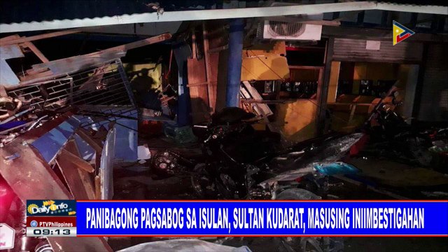 Panibagong pagsabog sa Isulan, Sultan Kudarat, masusing iniimbestigahan