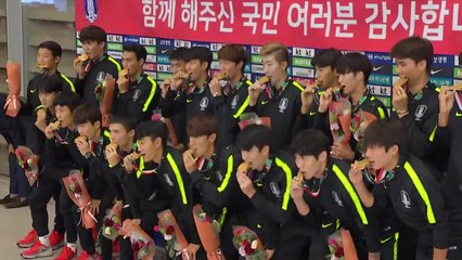 아시안게임 2연패 달성 김학범호 '금의환향' / YTN