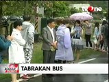 Dua Bus Pariwisata Tabrakan, 9 Turis Terluka