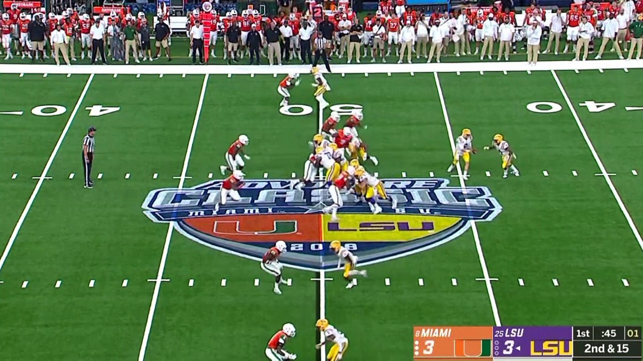 LSU vs. Miami Football Highlights (2018)