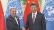 Xi Jinping y Guterres proclaman su unión contra el proteccionismo en Pekín