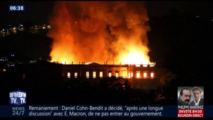 Un incendie ravage le Musée National de Rio de Janeiro