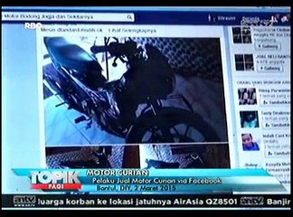 Komplotan Pencuri Motor Jual Hasil Curian Via Facebook