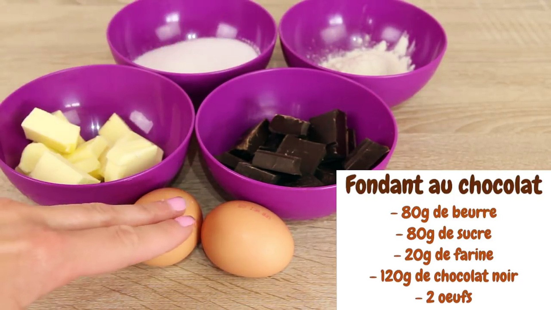 Recette Fondant Au Chocolat Coeur Coulant Rapide Et Facile Video Dailymotion