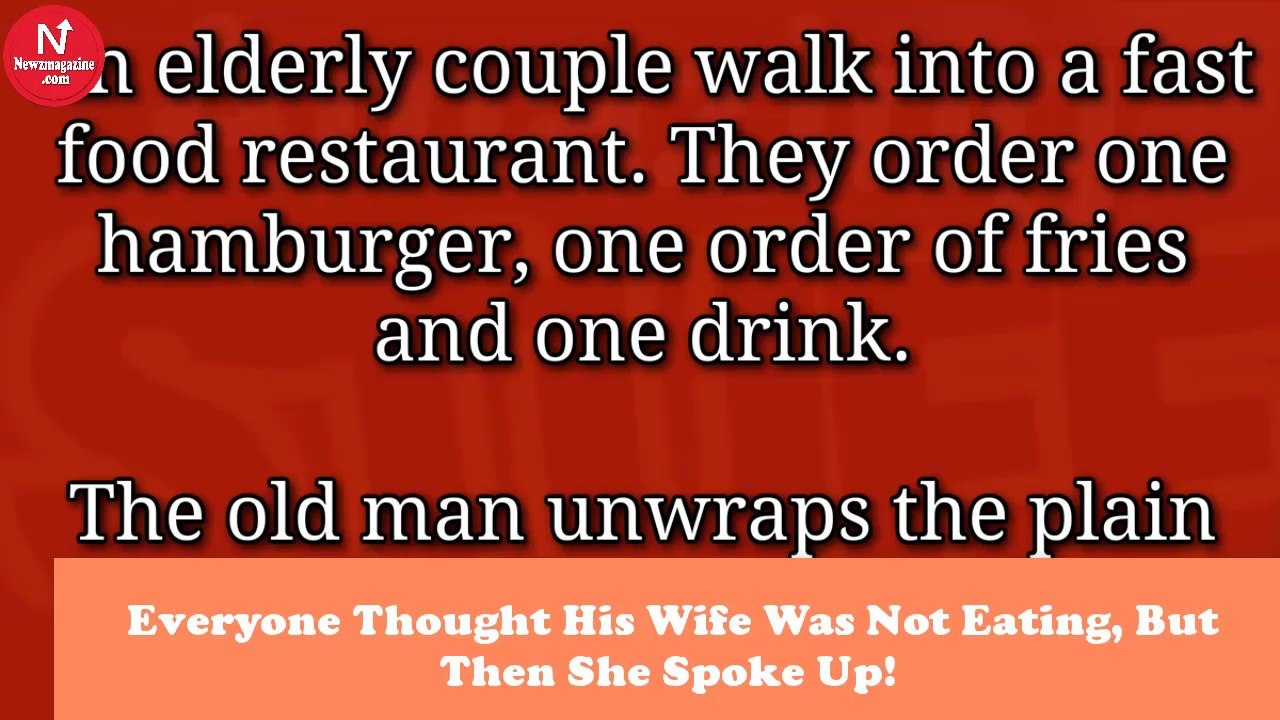 Everyone Thought His Wife Was Not Eating, But Then She Spoke Up! HaHaHa!