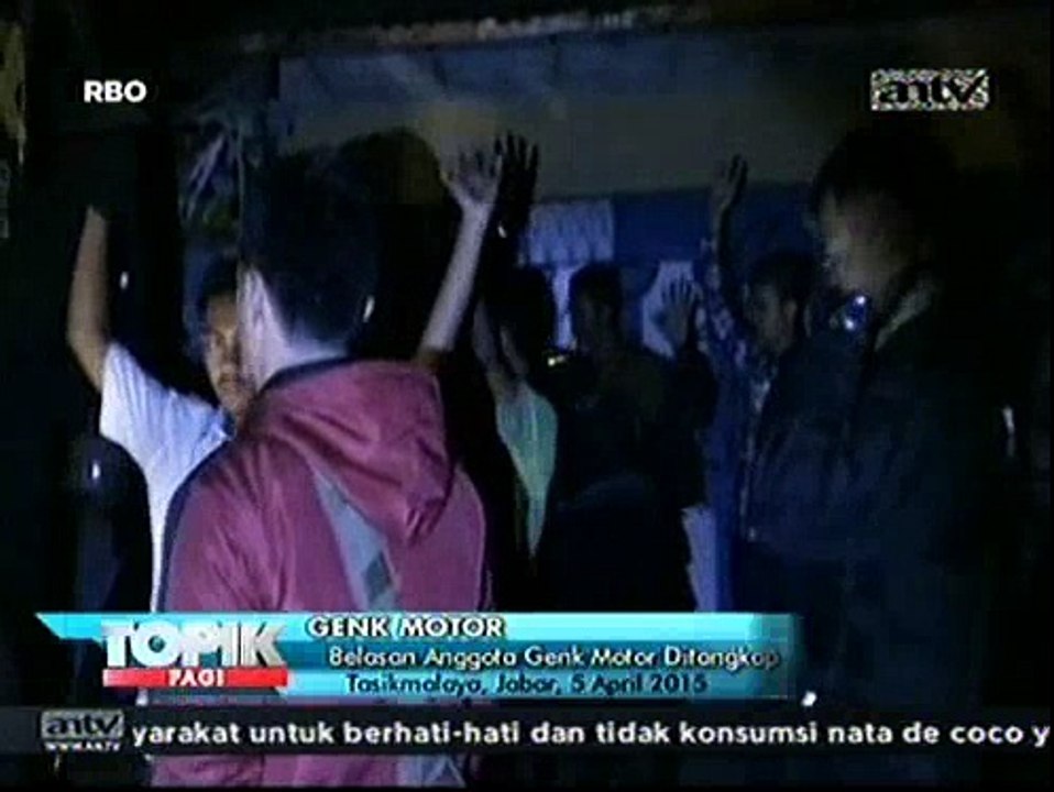 Belasan Anggota Geng Motor Ditangkap Polisi