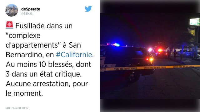 États-Unis. Au moins dix blessés dans une fusillade à San Bernardino, en Californie.