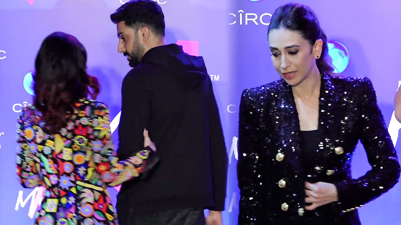 Aishwarya Rai & Abhishek Bachchan IGNORE Karishma Kapoor at Shweta Nanda's launch party | FilmiBeat