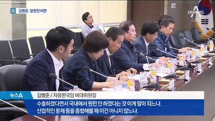 김병준 “수출한다면서 원전 안한다?”…탈원전 정조준