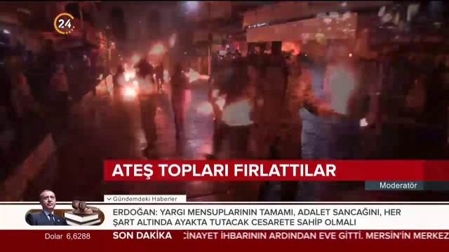 Ateş topları fırlattılar