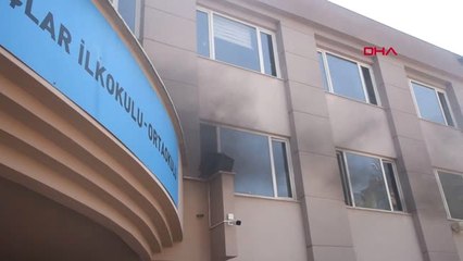 Antalya Okulda Klima Ünitesinden Yangın Çıktı